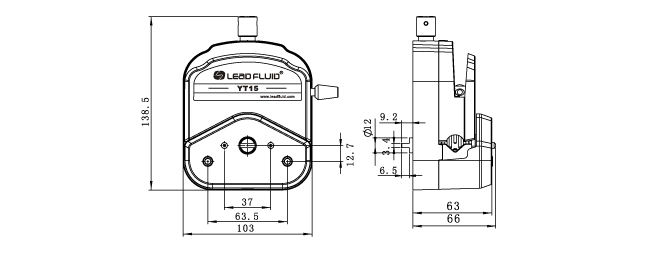 YT15-M蠕动泵泵头