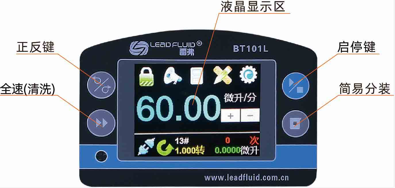BT101L流量型智能蠕動(dòng)泵界面