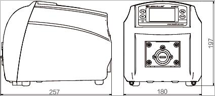 BT301F分配型智能蠕動泵尺寸圖
