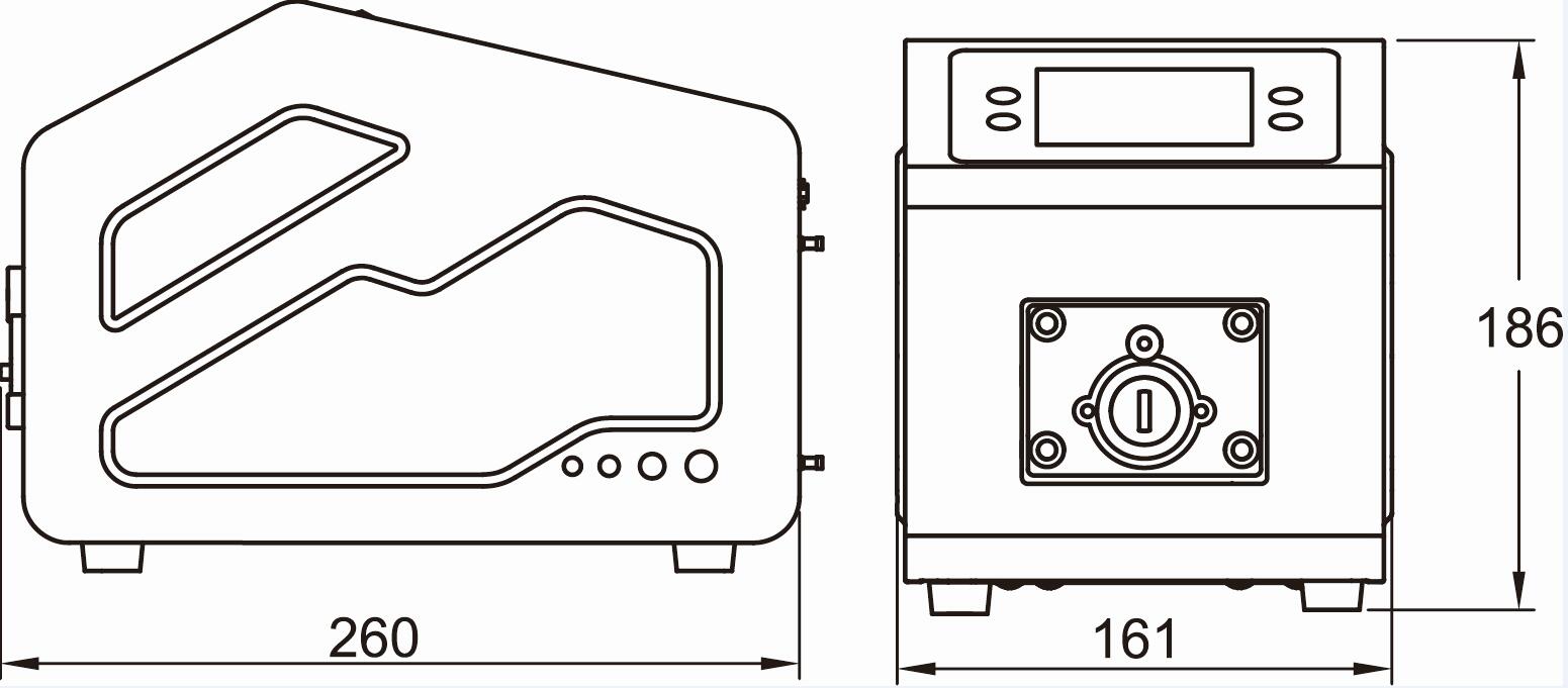 BT600L流量型智能蠕动泵尺寸图