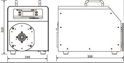 WG600F工業分配型智能蠕動泵尺寸圖