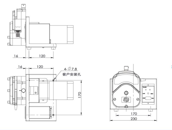 Z90D-2/J90D-2系列ODM蠕动泵